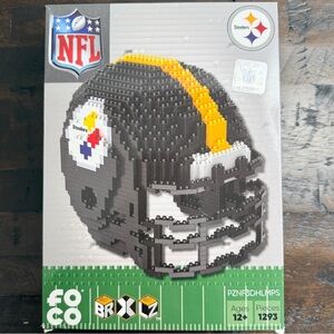 FOCO NFL Pittsburgh Steelers Mini Helmet Building Set 3D BRXLZ Puzzle NEW in Box